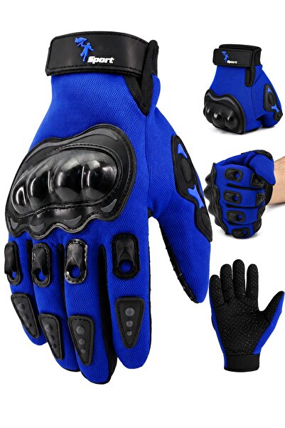 Telvesse M Size Protected Motorcycle Gloves Unisex Cycling Biker Gloves Blue 114