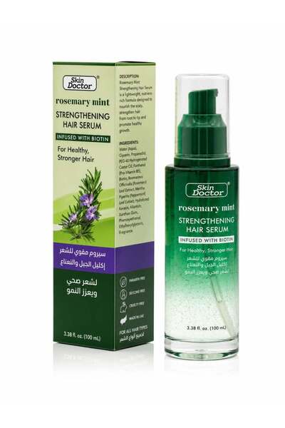 Skin Doctor Rosemary Mint Strengthening Hair Serum with Biotin, 100ml