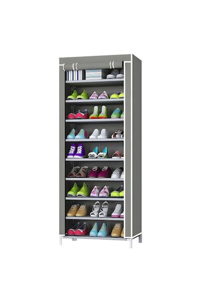 OEM Dulap pentru pantofi, gri, materiale premium, structură metalică, 160x60x...