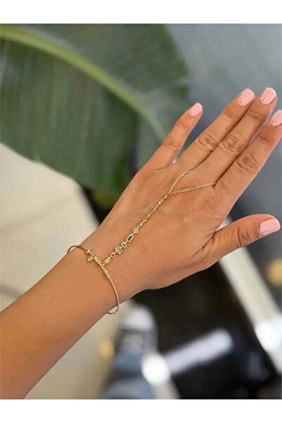 Şeker Portakalım Stone Bracelet Şahmeran - Gold