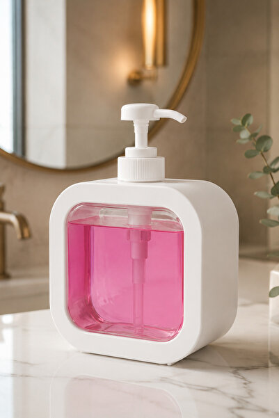 Sowo Home 400 ml Countertop Rectangular Bathroom Kitchen Liquid Soap Dispense...