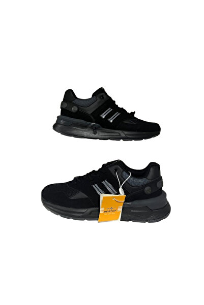 Best Of -- Men's Black Orthopedic Sole Walking Shoes