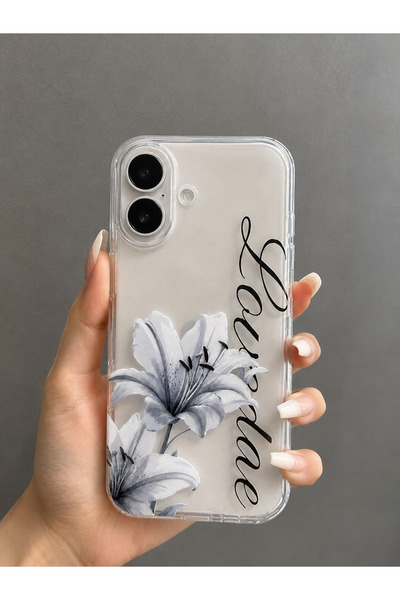lirius.co İphone 16/17 Uyumlu Silikon Şeffaf Desenli Premium Telefon Kılıfı