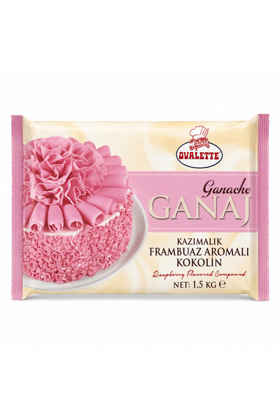 ovalette Ganaj Kazımalık Frambuaz Aromalı Kokolin 1,5 kg
