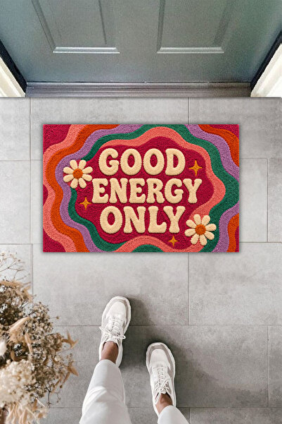 Dormot Home Good Energy Only Boho Retro Διακοσμητικό Χαλάκι Εισόδου 70x45 εκ.