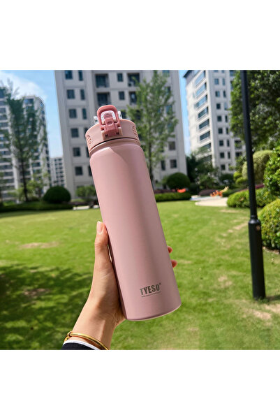 Choice98 600ML Pink TYESO Thermos Bottle Car Insulated Flask Water Tumbler fo...