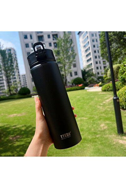 Choice94 600ML Black TYESO Thermos Bottle Car Insulated Flask Water Tumbler f...