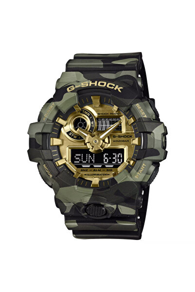 Casio Men's Analog - Digital Gold Dial Watch - GA-700CMG-3ADR