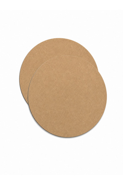 Rapithwin 22 Cm Yuvarlak Supla Levha | 2 Adet 3 Mm Ham Mdf Servis Altı Supla