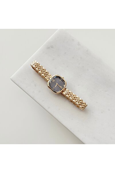 Vesce Atelier Avas Gold Watch Navy Blue