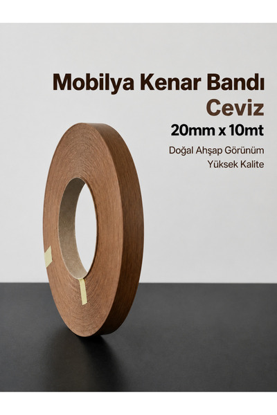 KRPY Mobilya Kenar Bandı CEVİZ Ütü Bandı 20mmx10mt