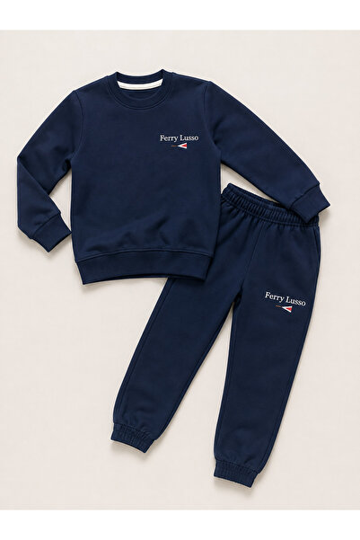 FURKYY Boy's Ferry Lusso Printed Long Sleeve Tracksuit Set 2-Piece Set