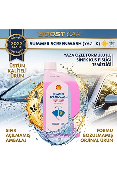 SHELL YAZLIK CAM SUYU 1 LİTRE