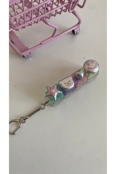 Sakura Konsept Butik 4-Piece Cute Charms Light-Up Clicker Stress Relief Toy w...