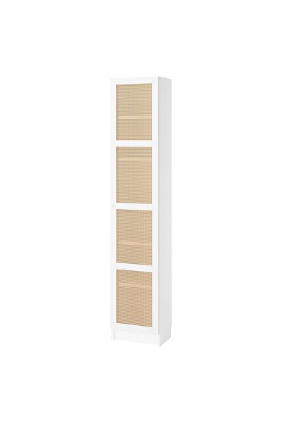 IKEA Modern Beyaz Kapaklı Kitaplık 40x30x202 cm - Salon/Çalışma Odası Dolabı