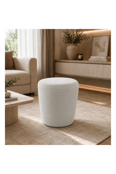 OEM Taburet Nubo, 45x45 cm, culoare Gri deschis