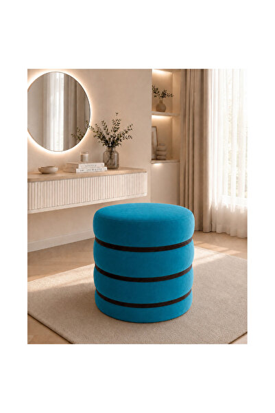 OEM Taburet Nola, 45x45 cm, culoare Turcoaz