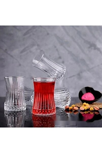 dealshopromania Set de 6 pahare turcești de ceai 170 ml, Elysia