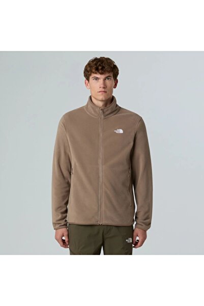 THE NORTH FACE NF0A8D0RBOW1 Jachetă maro din fleece pentru bărbați