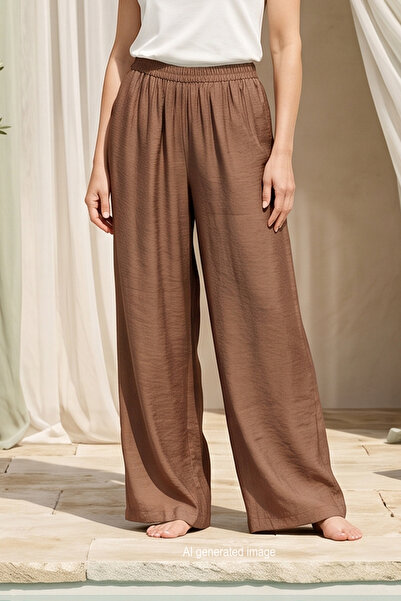 Ceremony Wide Leg Nile Trousers 355 Brown