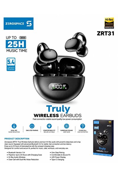 Swift Shelf سماعات الأذن اللاسلكية ZEROSPACE ZRT31 - وصف المنتج استمتع بتجربة...