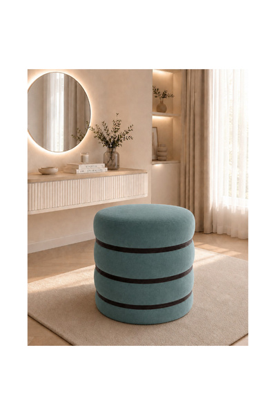 OEM Taburet Nola, 45x45 cm, culoare Verde smarald