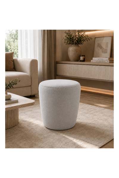 OEM Taburet Nubo, 45x45 cm, culoare Gri decolorat