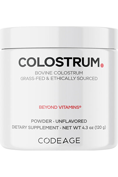 Codeage Bovine Colostrum Powder, 1000mg, Grass-Fed, 4.3 oz Grass-fed colostru...