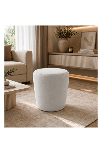OEM Taburet Nubo, 45x45 cm, culoare Argintiu
