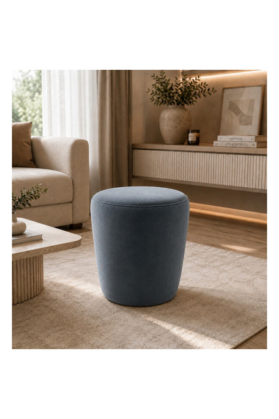 OEM Taburet Nubo, 45x45 cm, culoare Gri albastrui