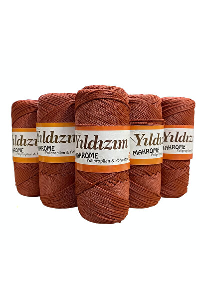 EleganTShoP Yıldız Polyester Makrome İpi 5'li Set 500 gr