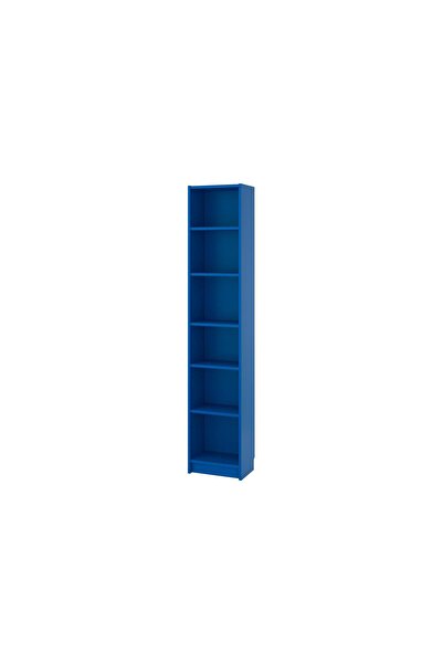 IKEA Modern Mavi Kitaplık 40x28x202 cm - Salon/Çalışma Odası Dolabı