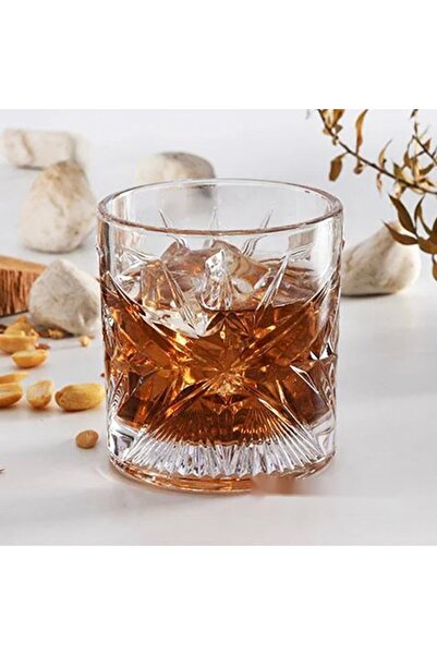 Paşabahçe Set de 4 pahare de whisky din sticlă Pasabahce Cielo 350 ml – Pahare din cristal pentru whisky bourbon și cocktailuri 68484