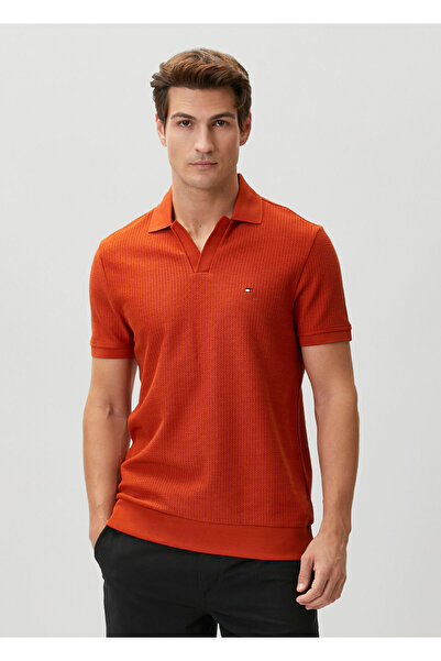 Tommy Hilfiger Regular Fit Orange Polo T-Shirt