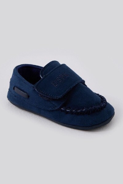 U.S. Polo Assn. U.S. Polo Assn Erkek Bebek Cırtlı Ayakkabı - Lacivert