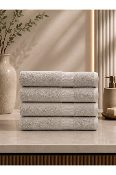 Saf By Arams 4-Piece, 100% Cotton, Bath Towel Set, 70x140 cm, 550GSM, Soft, A...