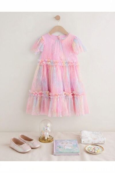 Next Baby Pembe Tül Elbise