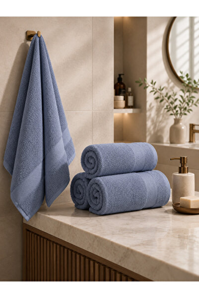 Saf By Arams 4-Piece, 100% Cotton, Bath Towel Set, 70x140 cm, 550GSM, Soft, Absorbent, and Premium Quality.