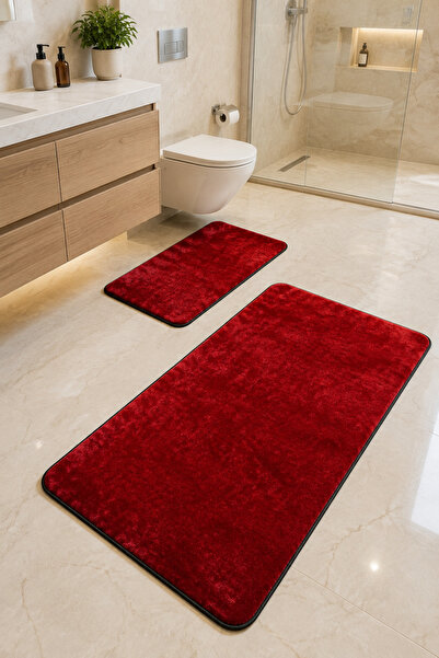 HALISHOP Luxury Soft Textured 2-Piece Toilet Seat Set (60X100 - 50X80)