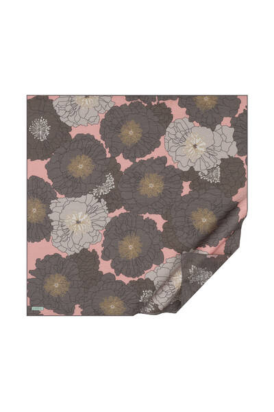 ipekevi Powder Hydrangea Basket Tencel Scarf