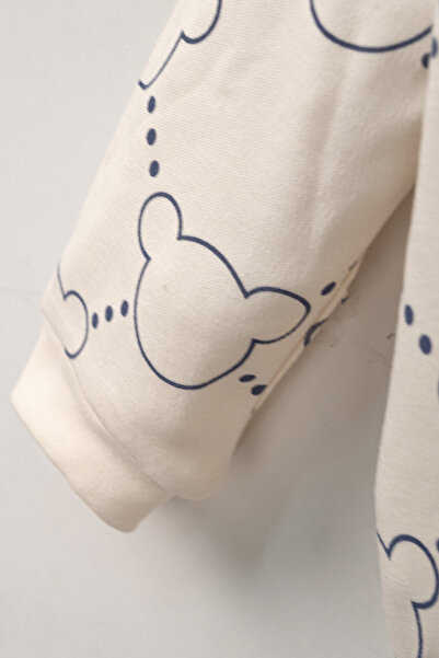 Rocha Baby Baby Boy Teddy Bear Embossed Embroidered Sweatshirt and Sweatpants Set