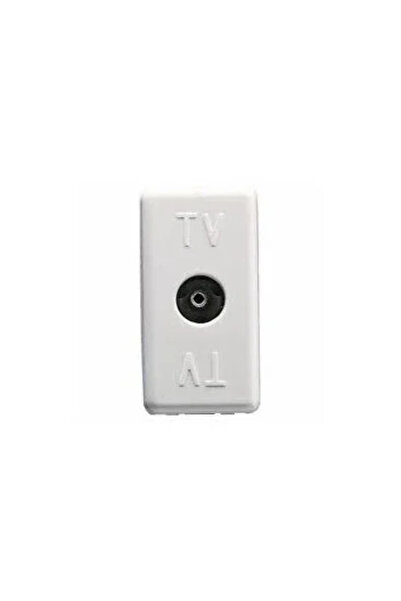 Gewiss Priză TV System - 1 Modul, Tip Mamă, de Capăt, Culoare Albă