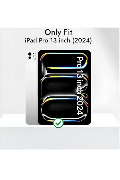 Cat - Cot Protective Case for Apple iPad Pro 13-inch (M4 2024 / M5 2025) – Crystal Clear PC Back, Trifold Stand Smart Cover with Built-In Apple Pencil Pro Slot & Wireless Charging Support, Auto Wake/Sleep