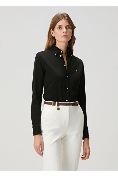 Polo Ralph Lauren Custom Fit Black Oxford Shirt