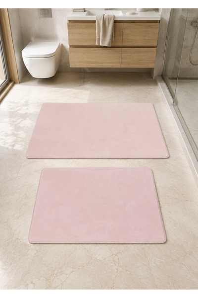 HALISHOP Luxury Soft Textured 2-Piece Toilet Seat Set (60X100 - 50X80)