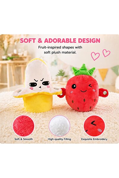 TERRION Interactive Banana – Soft Sensory Music Plush with Sounds, Parent-Chi...