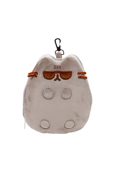 Relaxeazzz Çocuk Seyahat Yastığı ve Göz Maskesi-Pusheen Cat With Sunglasses Shaped