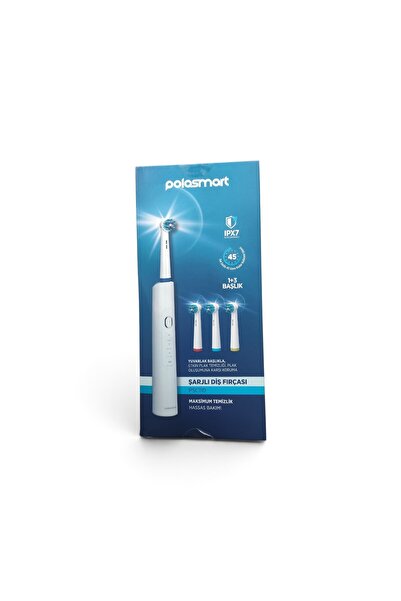 Polosmart PSC110 Döner Başlıklı Şarjlı Diş Fırçası Beyaz-harek 1 Adet