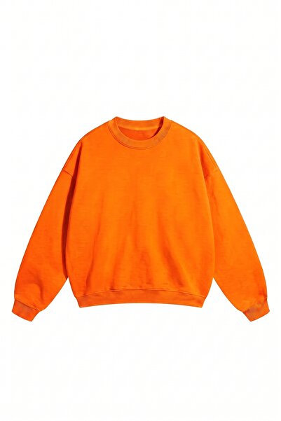 DASH WEAR Unisex Men'S/Women's Oversize Cotton Crew Neck Sweatshirt