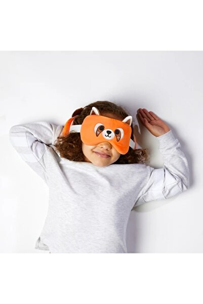 Relaxeazzz Children's Travel Pillow and Eye Mask-Adoramals Red Panda